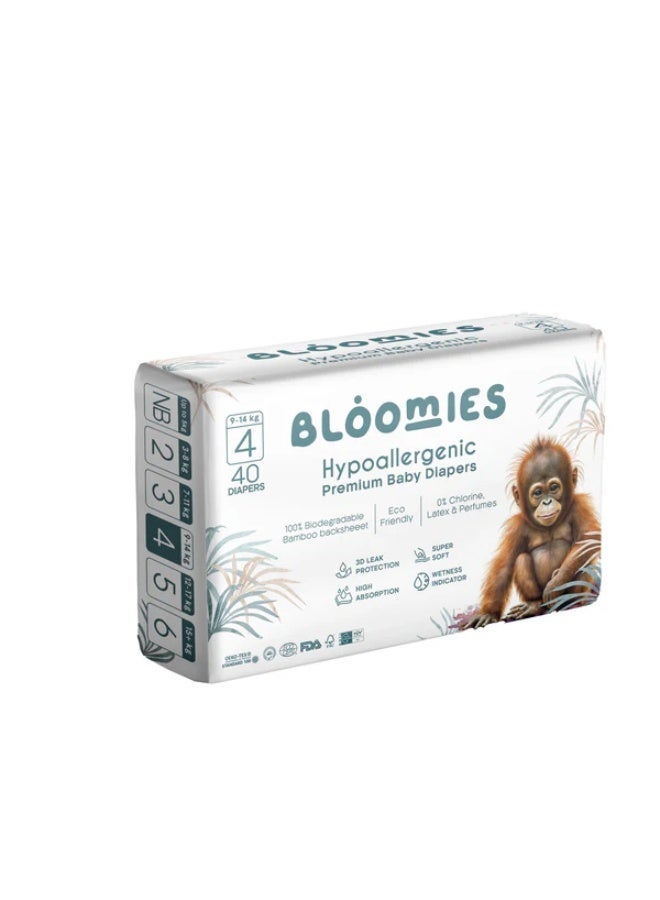 بلوميز حفاضات الأطفال بلوميز من الخيزران - المقاس 4 - 40 قطعة (9-14 كجم) - Image 2